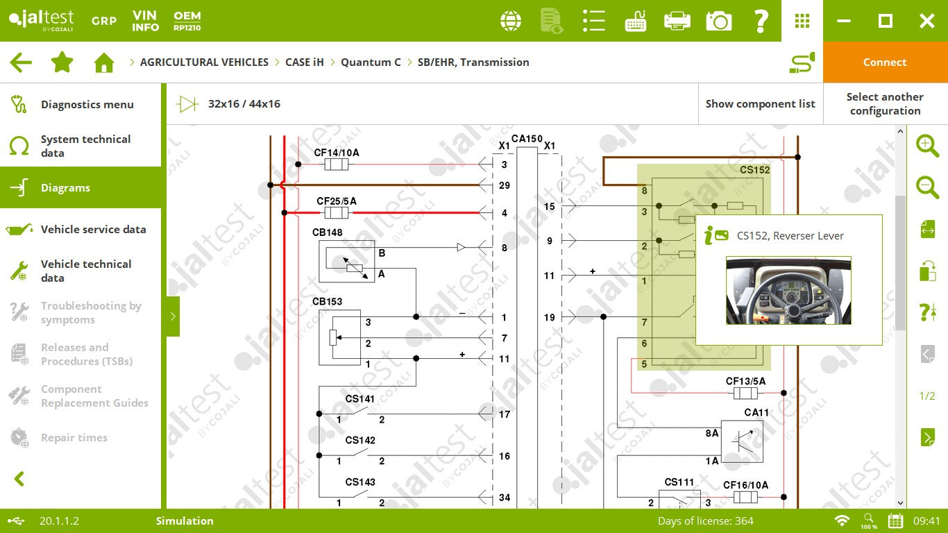 29210 - Cojali Jaltest Agricultural Diagnostic with Off-Highway Kit W/Panasonic CF-54